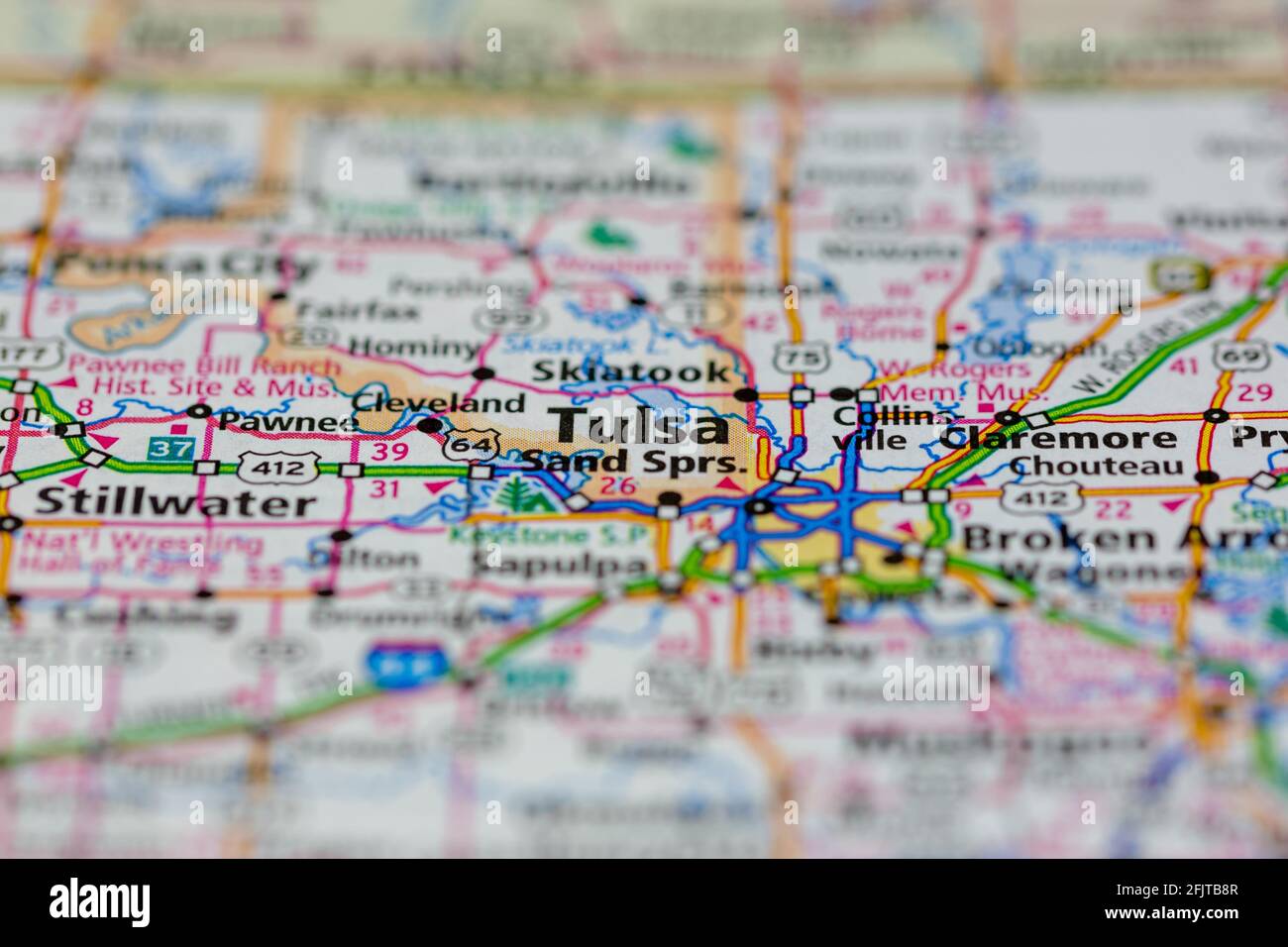 Mapa De Tulsa Oklahoma Mapa De Tulsa Oklahoma Fotos E Imágenes De Stock - Alamy