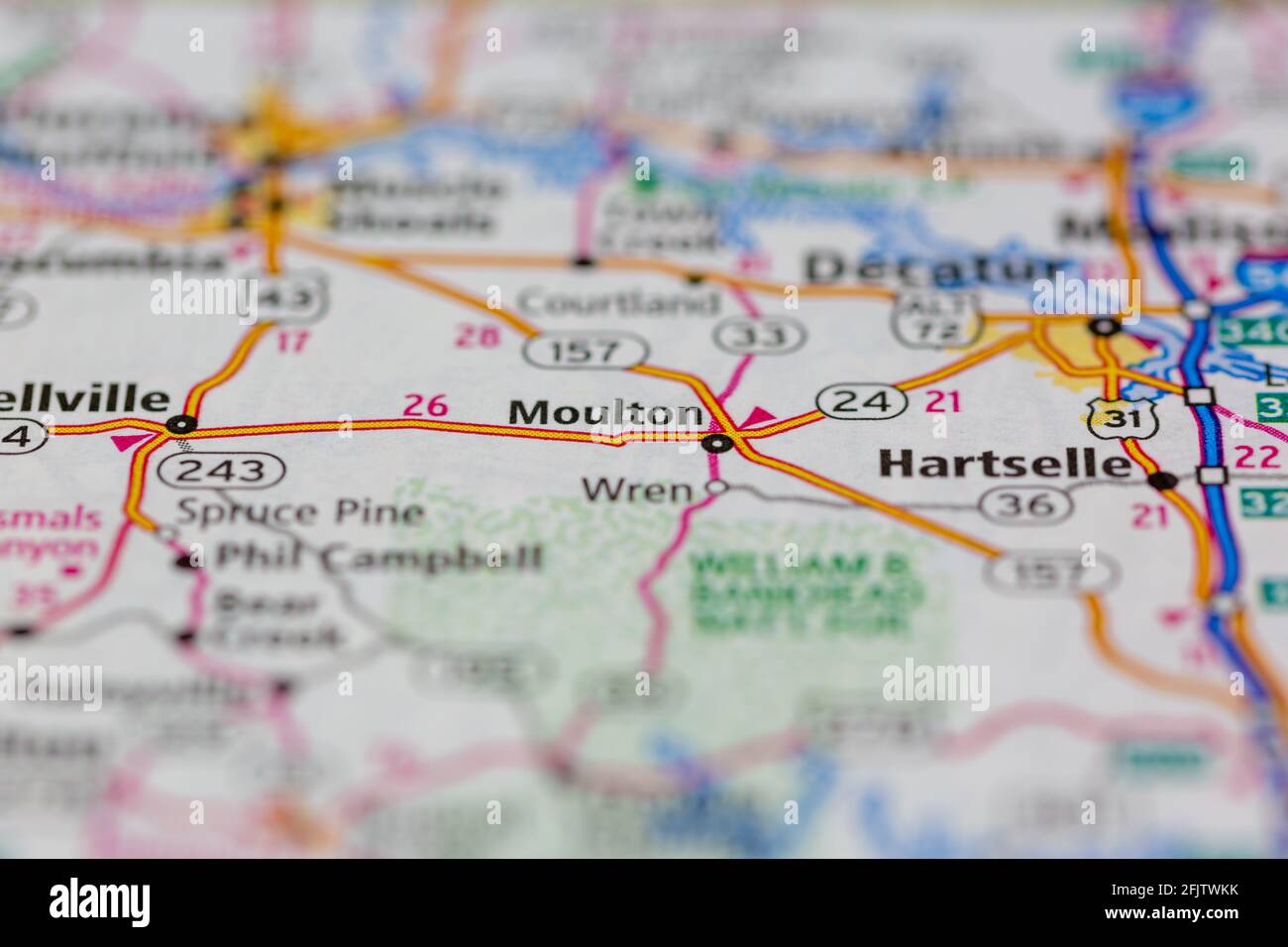 Mapa de moulton alabama fotografías e imágenes de alta resolución Alamy