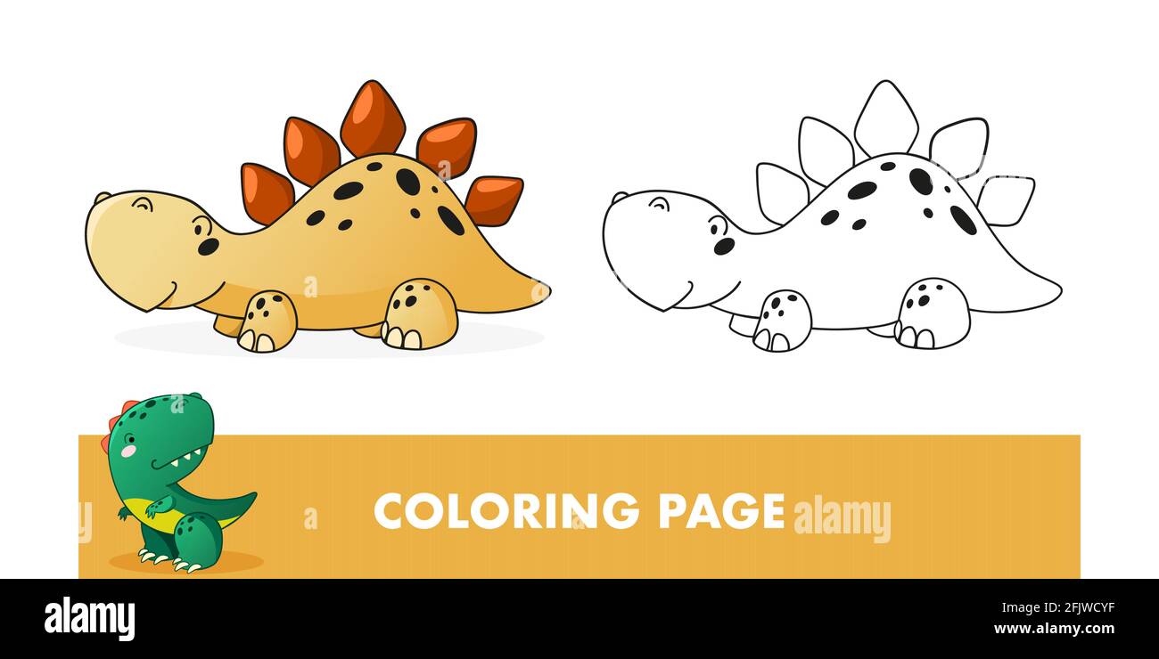 Juego educativo para niños página para colorear dibujos animados