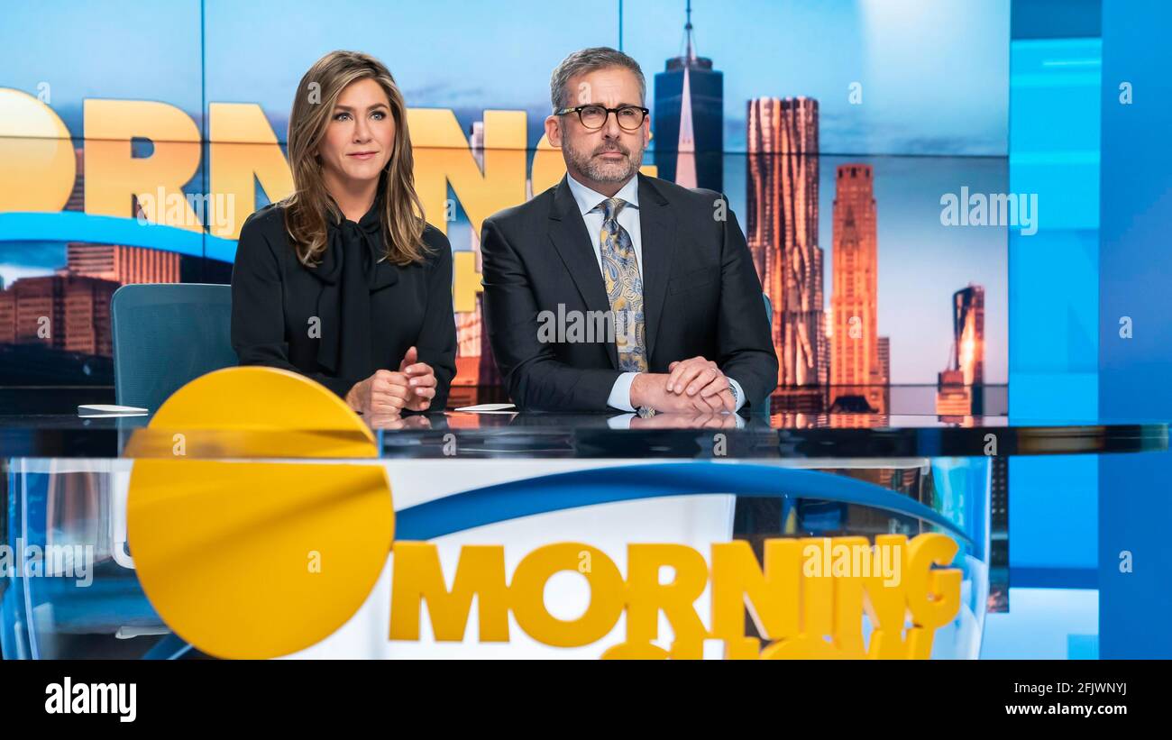 EE.UU. Jennifer Aniston y Steve Carell en la nueva serie ©Apple TV: The  Morning Show (2019) . Argumento: Una mirada interior a las vidas de las  personas que ayudan a América a