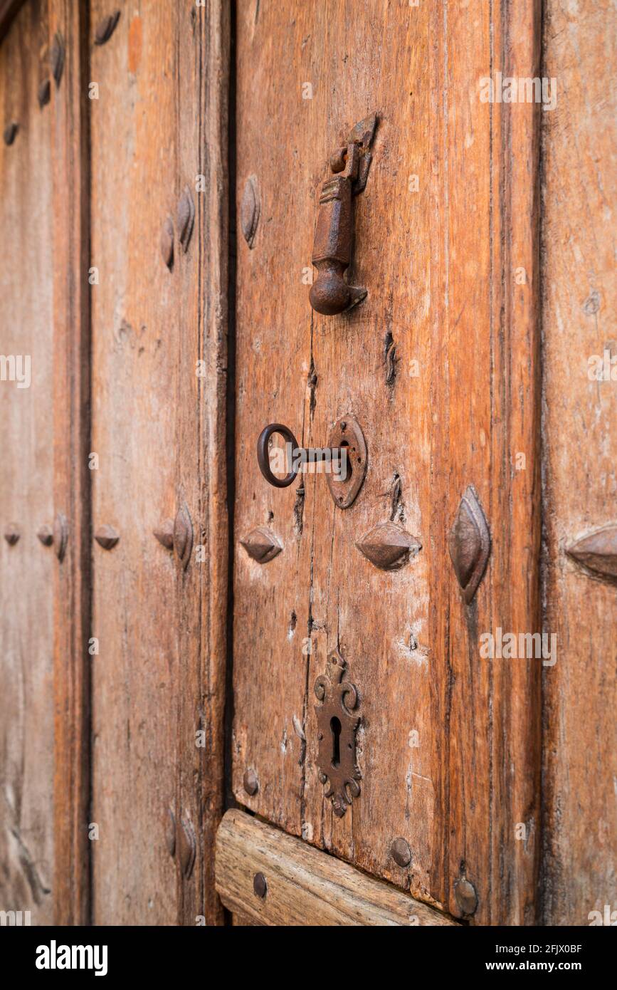 Pueblo Candelario, Sierra de Béjar, Salamanca, Castilla y León, España, Europa Foto de stock