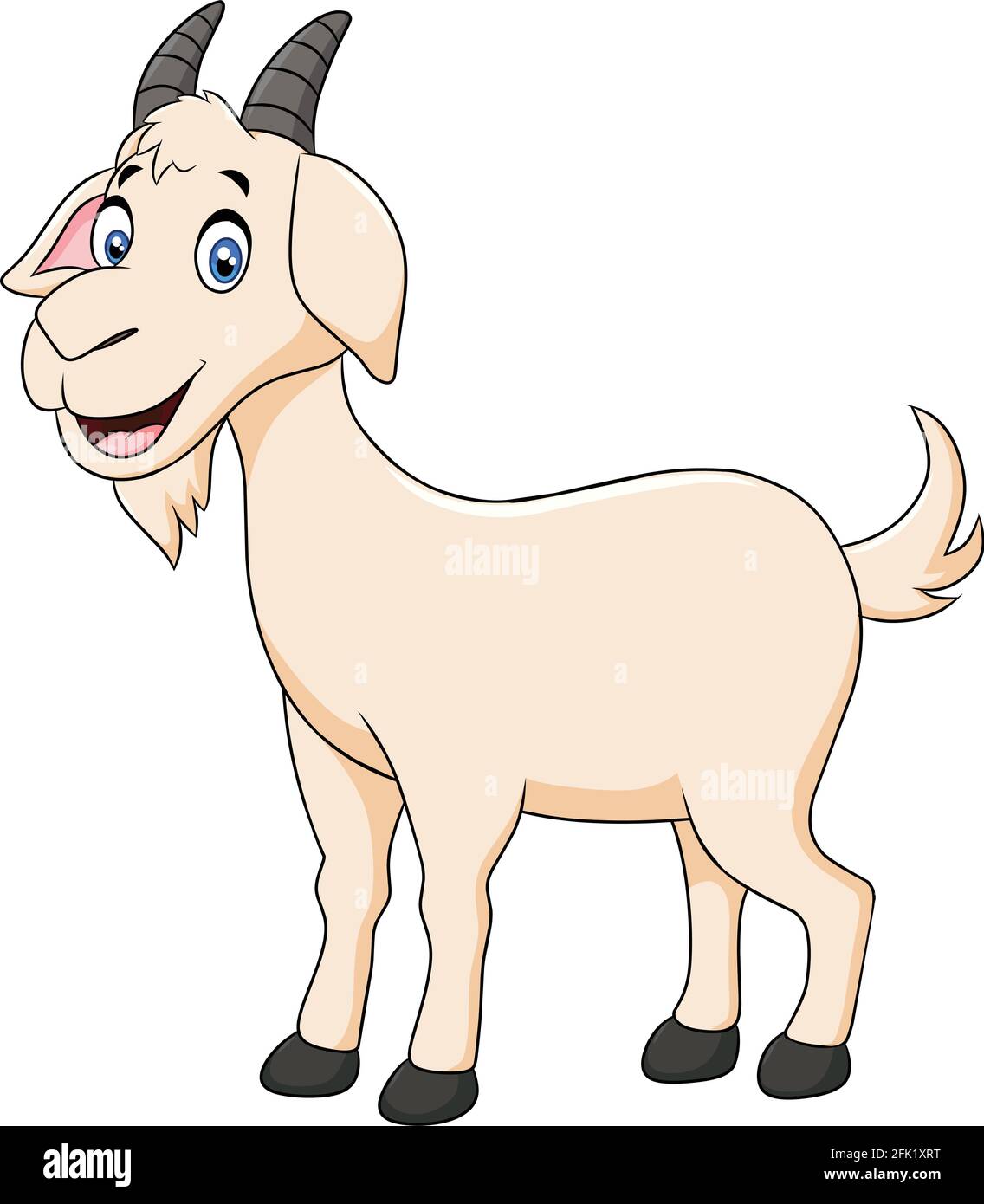 Ilustración de dibujos animados de animales de cabra lindo Imagen Vector de  stock - Alamy