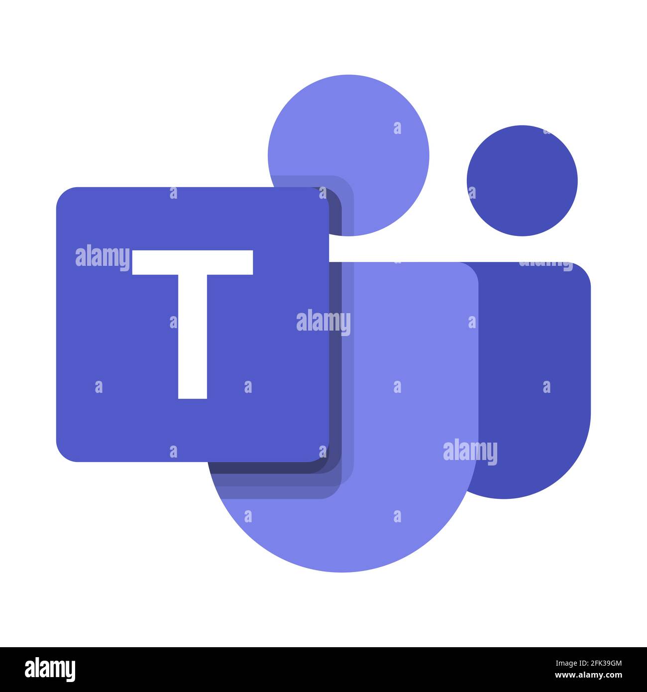 Logotipo o icono de Microsoft Teams. Símbolo de aplicación de trabajo
