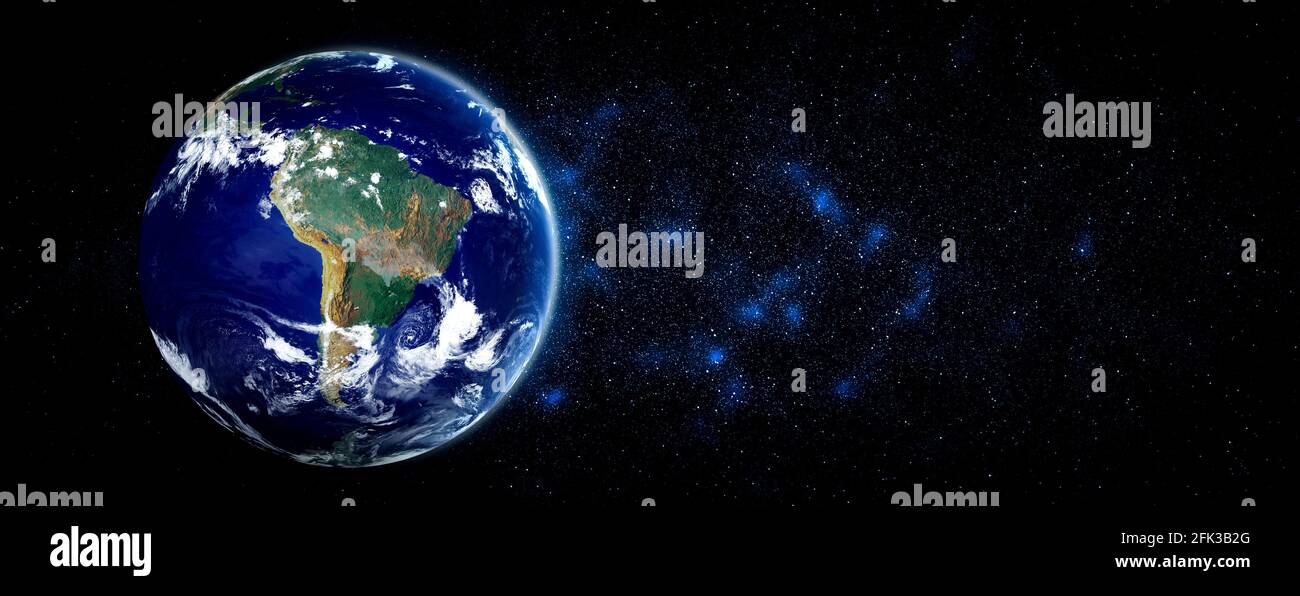Tierra globo vista desde el espacio mostrando la