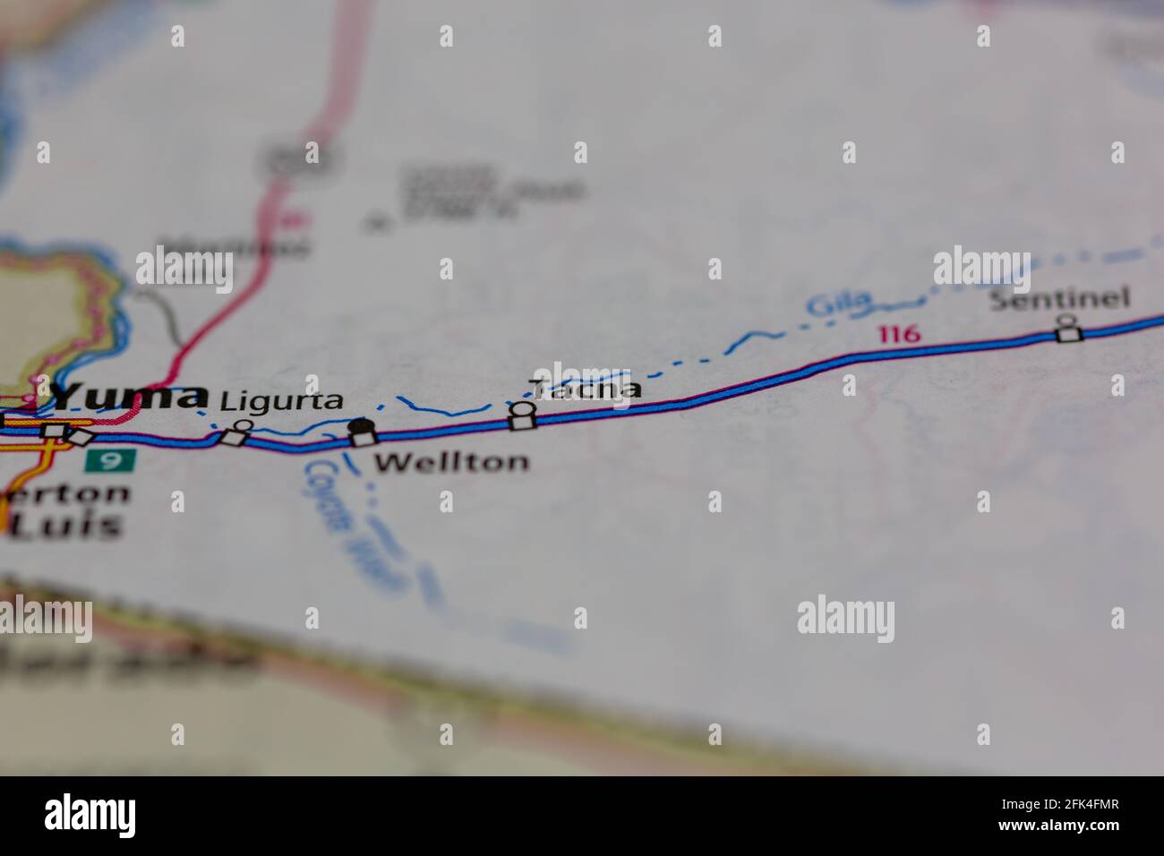 Mapa de tacna arizona fotografías e imágenes de alta resolución Alamy