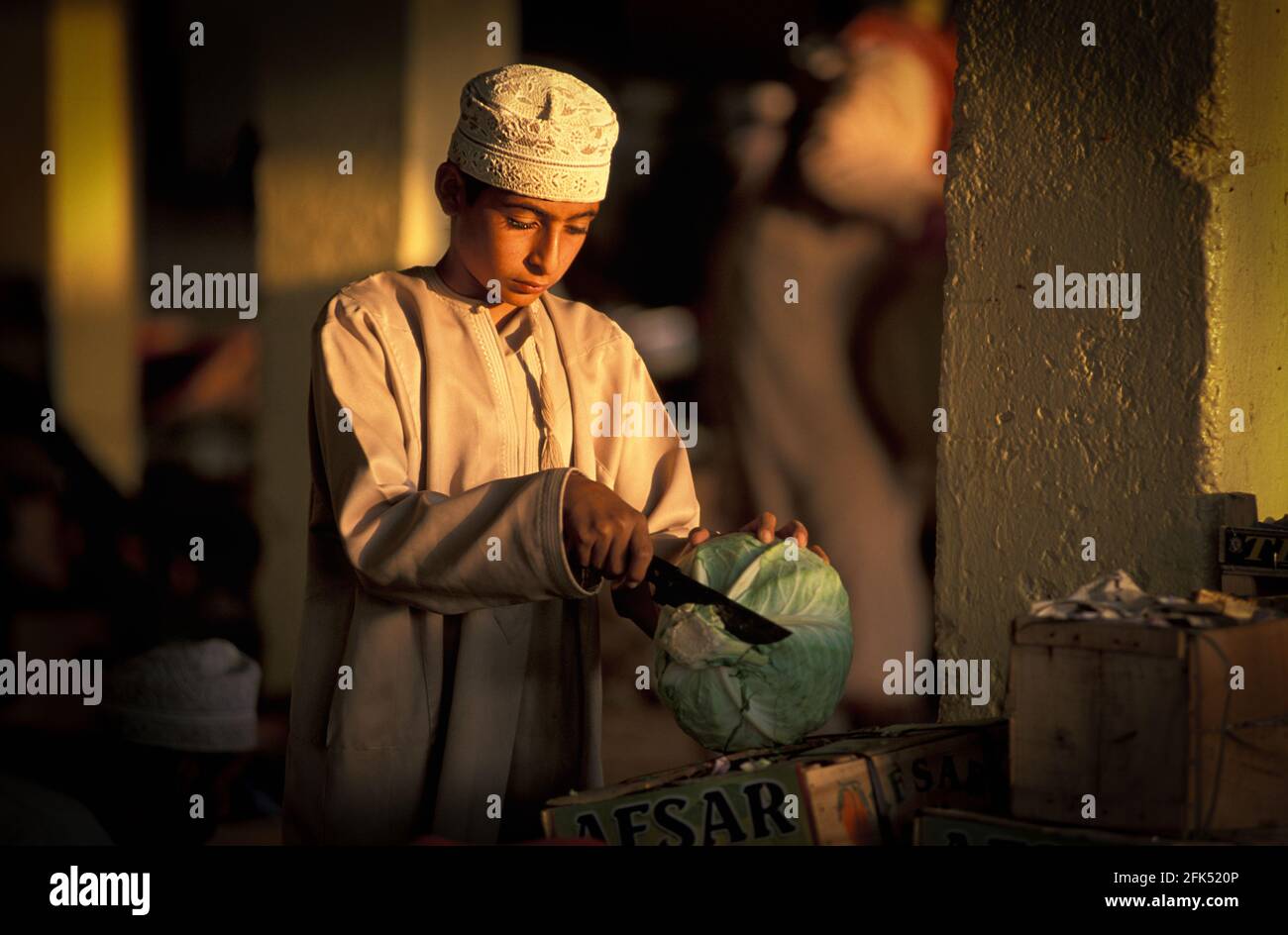 Asia Occidental, Península Arábiga, Sultanato de Omán, Sinaw, mercado, Foto de stock