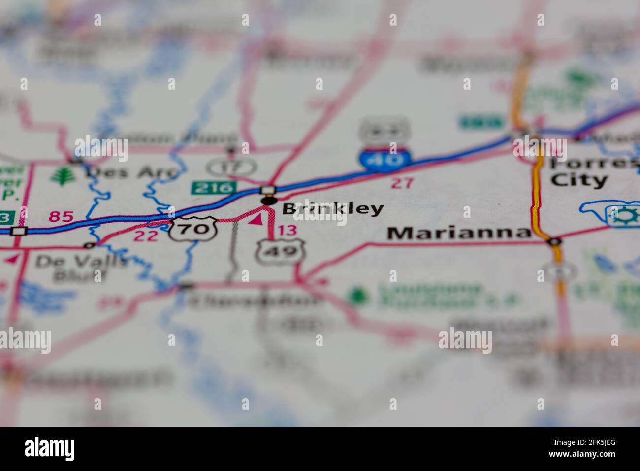 Mapa de brinkley arkansas fotografías e imágenes de alta resolución Alamy