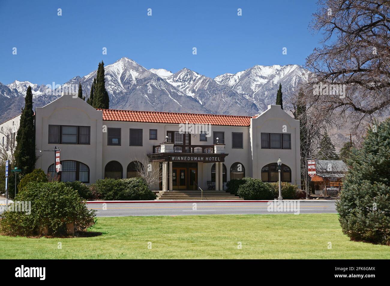 Hotel Winnedumah, Independence CA Foto de stock