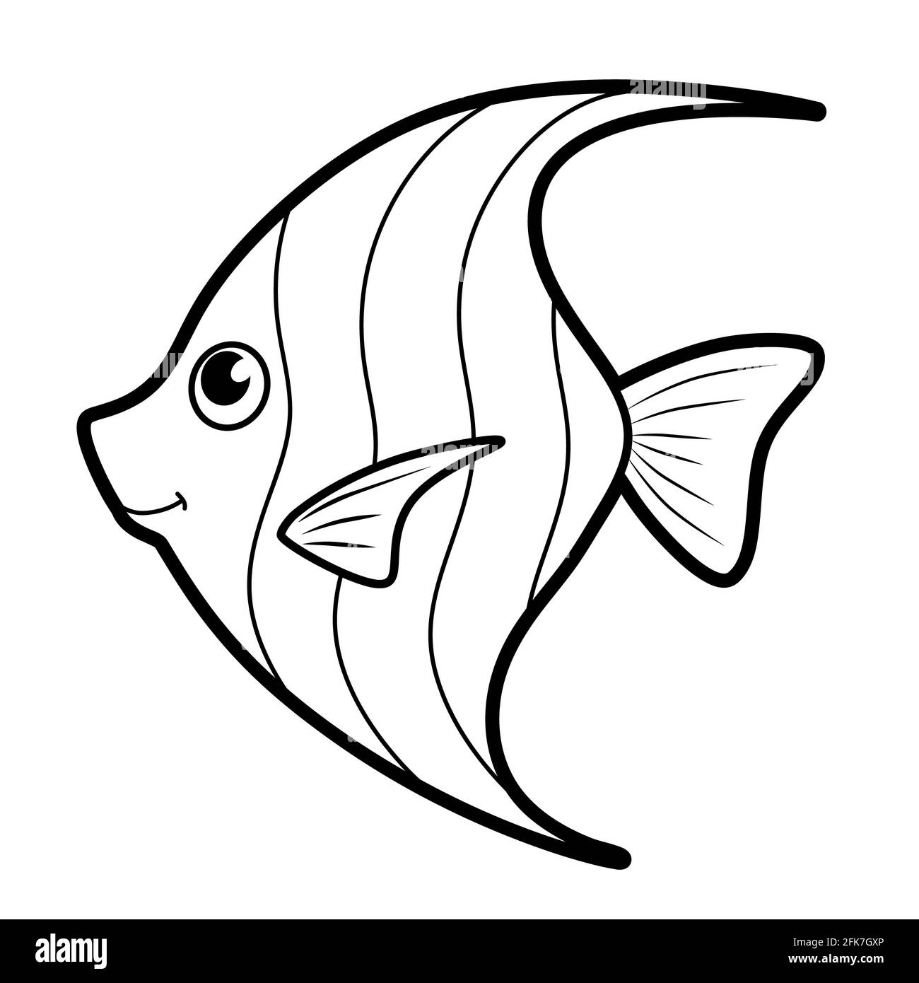 Pescado para colorear páginas del libro Imágenes recortadas de stock - Alamy