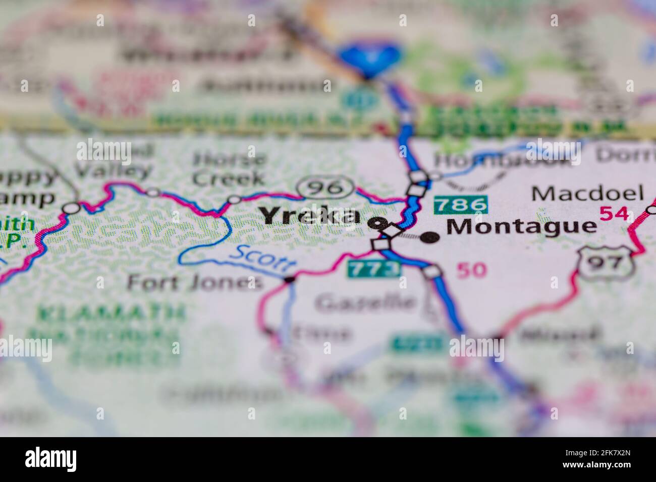 Yreka california mapa fotografías e imágenes de alta resolución Alamy