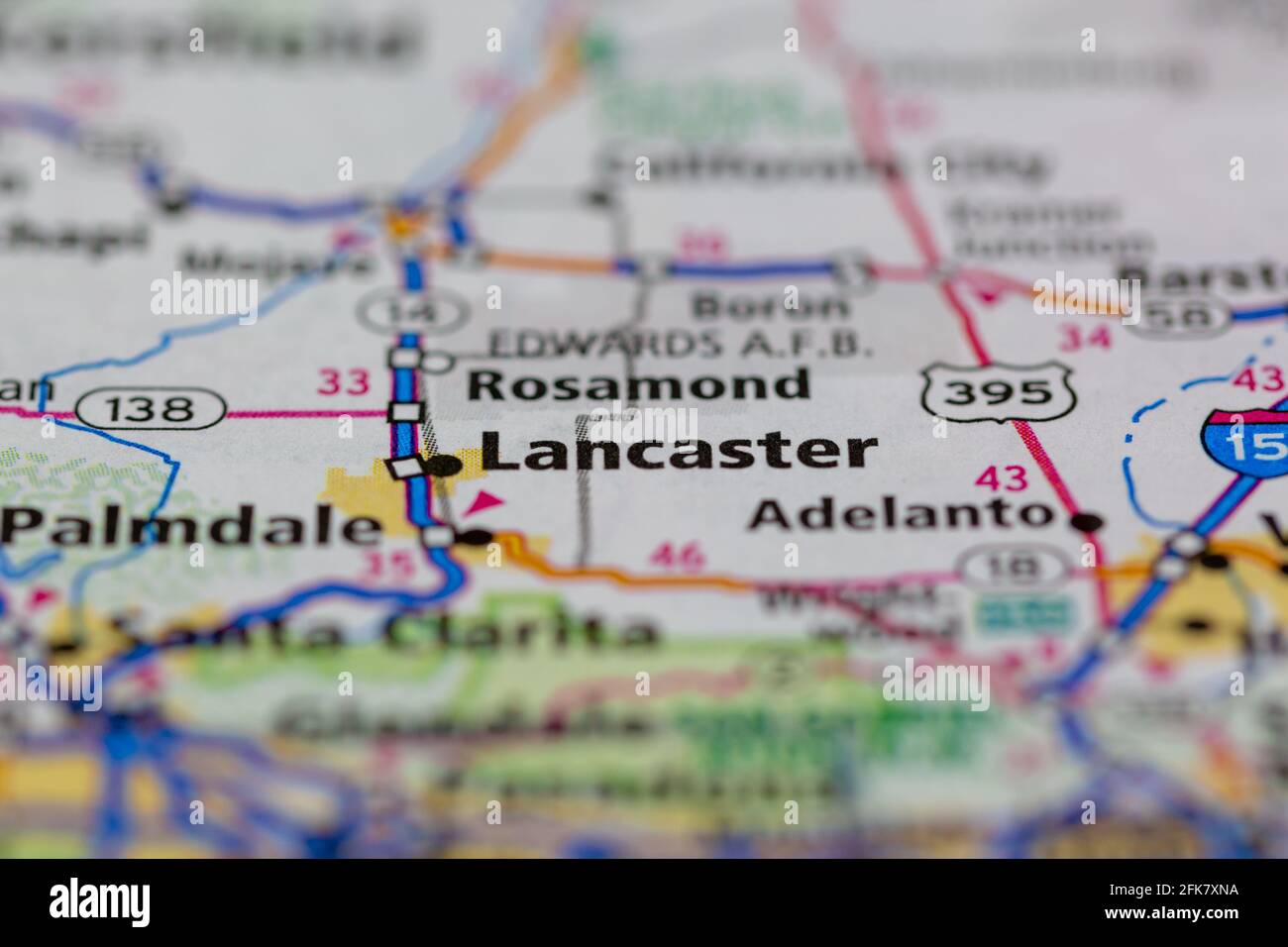 Mapa de lancaster california fotografías e imágenes de alta resolución