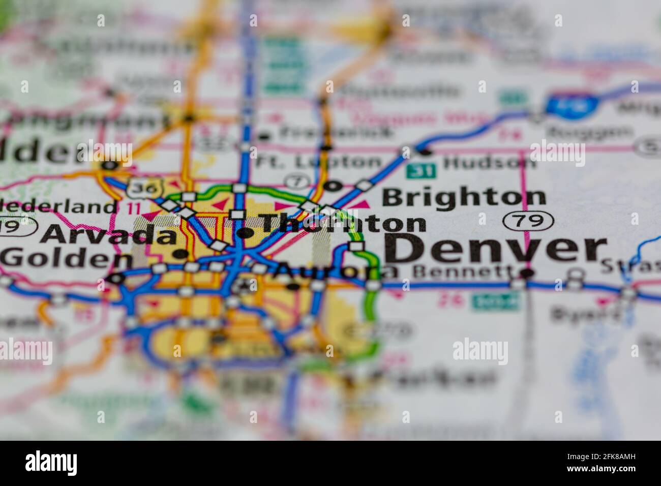 Mapa de thornton colorado fotografías e imágenes de alta resolución Alamy
