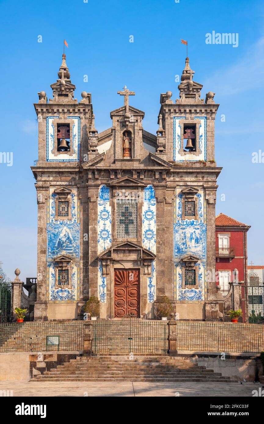 Iglesia de San Ildefonso, Porto, Portugal Foto de stock