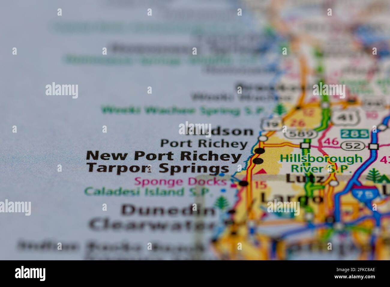 Nuevo port richey florida mapa Fotos e Imágenes de stock Alamy