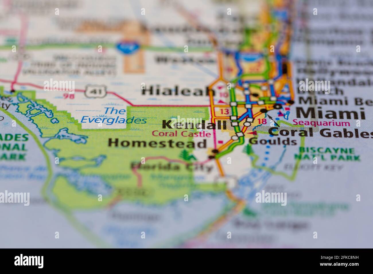 Mapa de kendall florida fotografías e imágenes de alta resolución - Alamy