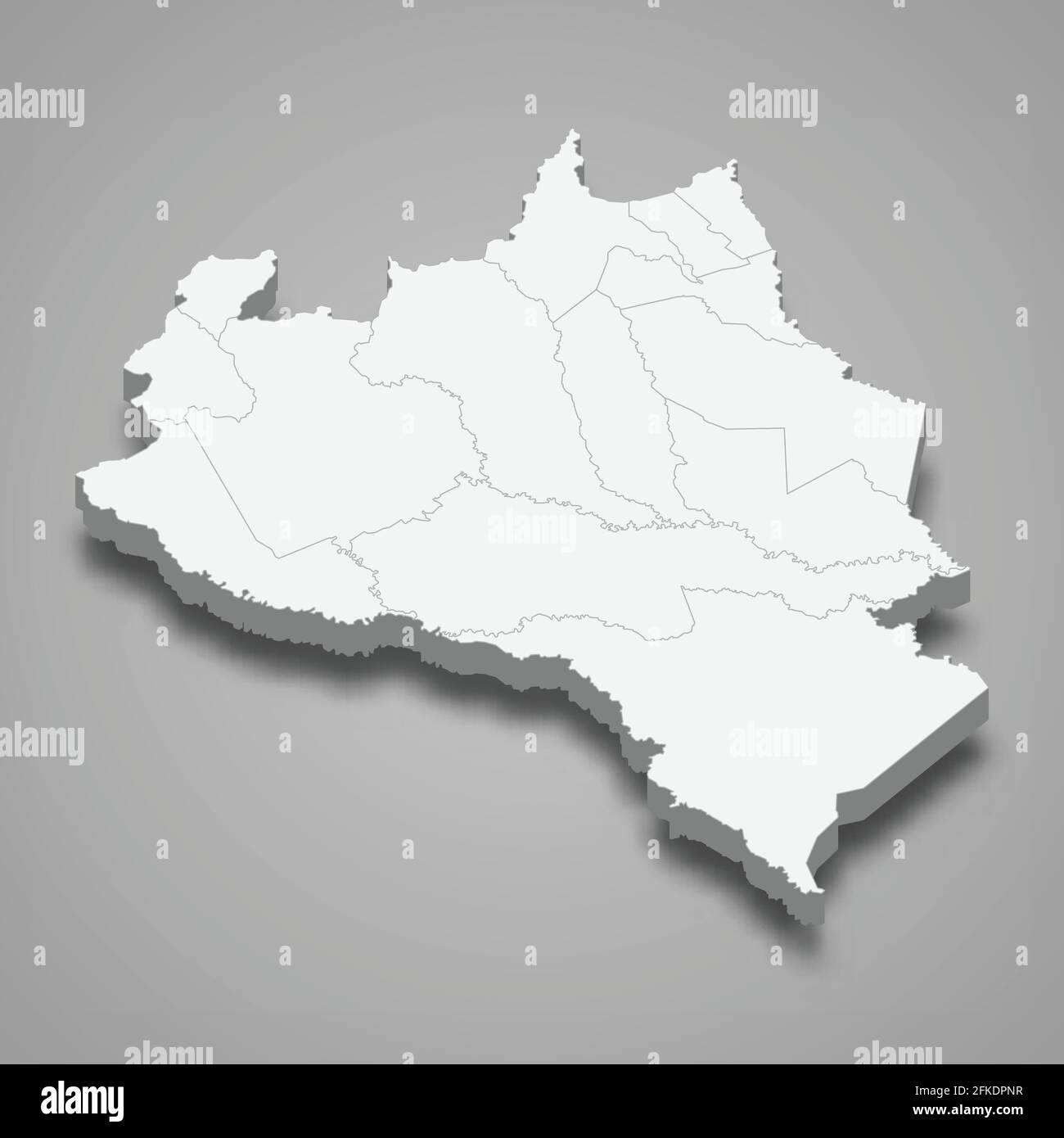D Mapa Isom Trico De Portuguesa Es Un Estado De Venezuela Ilustraci N
