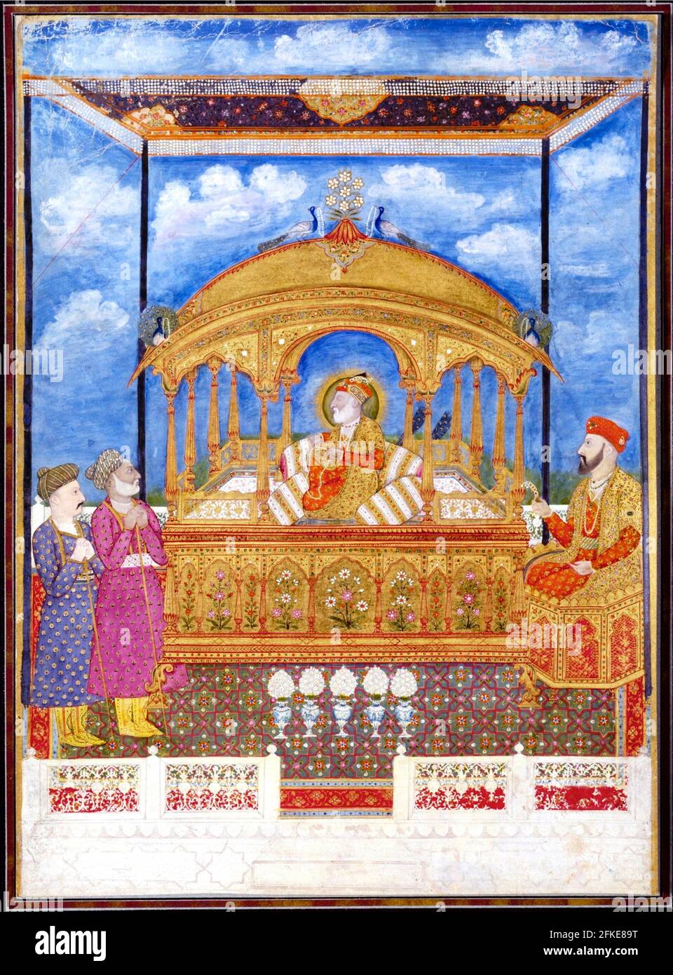 Shah Alum el segundo - el Emperador Mughal Ciego. Foto de stock