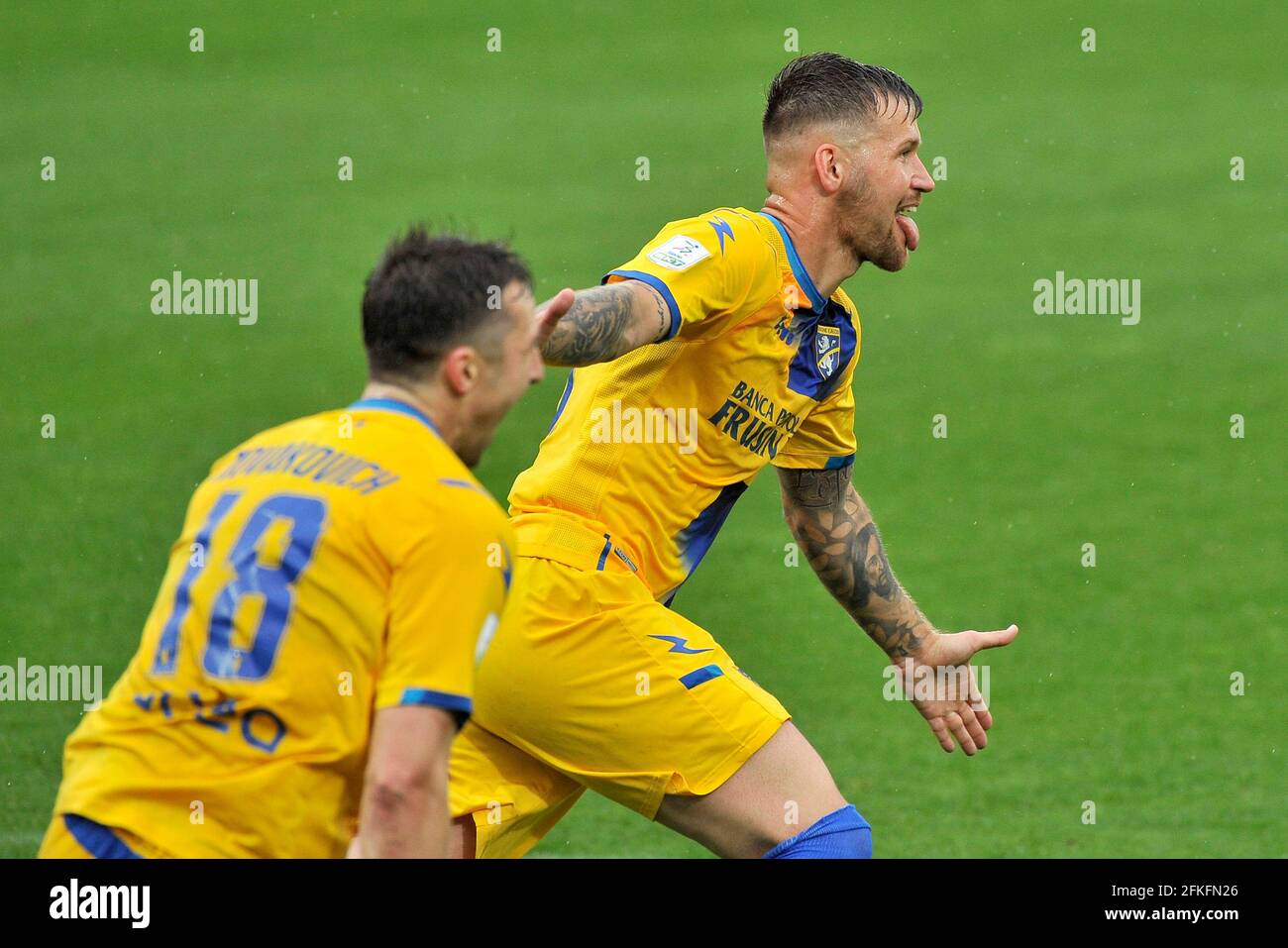 De Ferrara, Italia. El 18 de mayo, 2017. Serie B Trofeo Football/Soccer :  Italiano 'Serie B' coincidencia entre SPAL 2-1 FC Bari en el Stadio Paolo  Mazza en Ferrara, Italia . Crédito