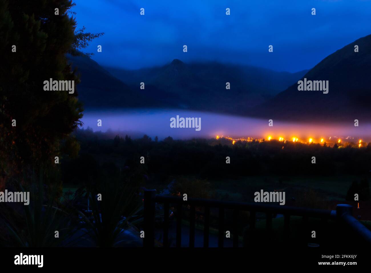 Un sueño de medianoche, Glencoe, Escocia Foto de stock