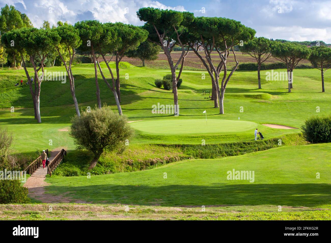 Roma Golf Club, Acquasanta, Roma, Italia. Foto de stock