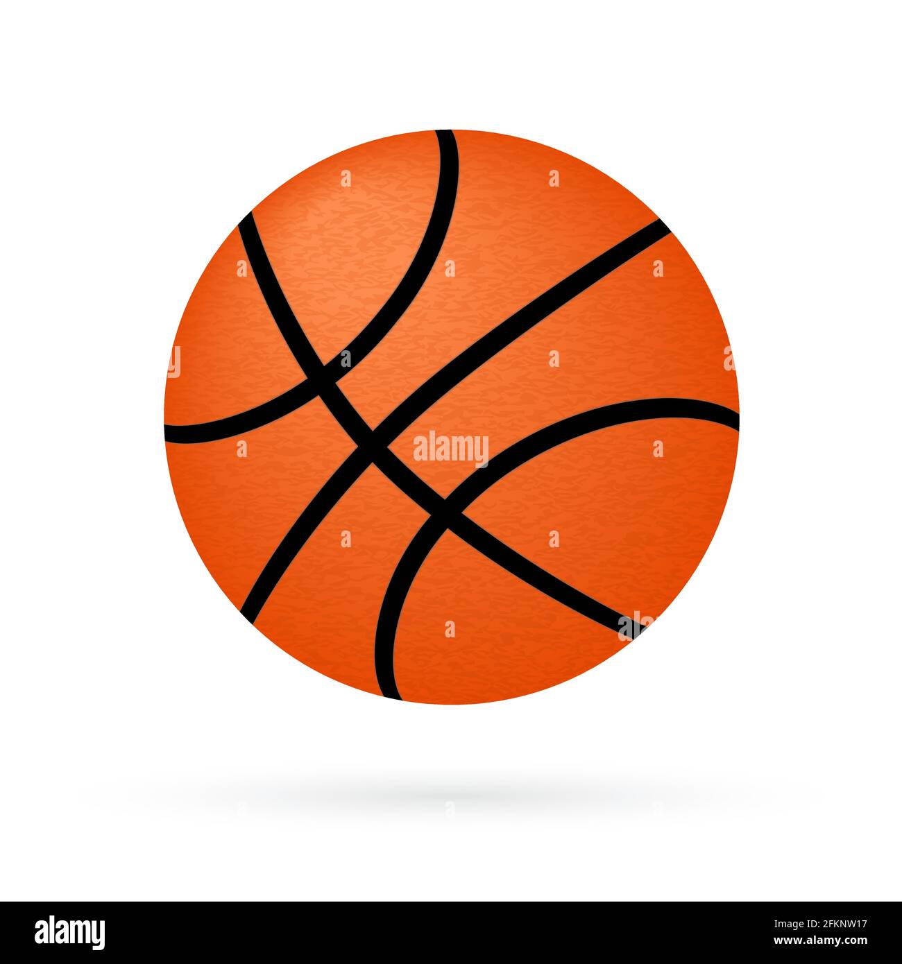 Bola de cesta aislada sobre blanco. Icono del baloncesto. Ilustración de  vector deportivo de dibujos animados. Plantilla de diseño fácil de editar  para los materiales gráficos Imagen Vector de stock - Alamy