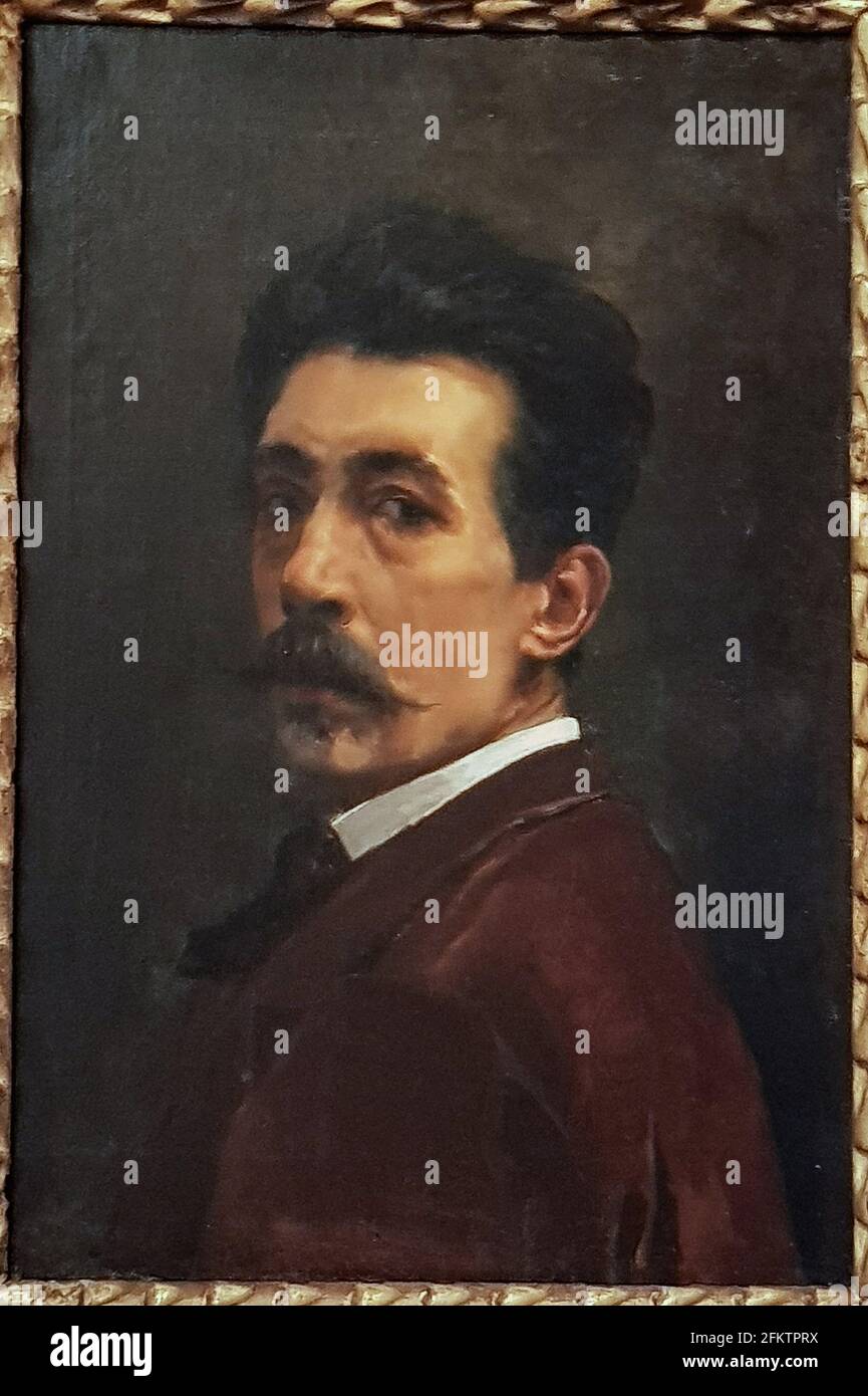 Joaquín Agrasot y Juan (18361919). Autorretrato. 1887. Óleo sobre