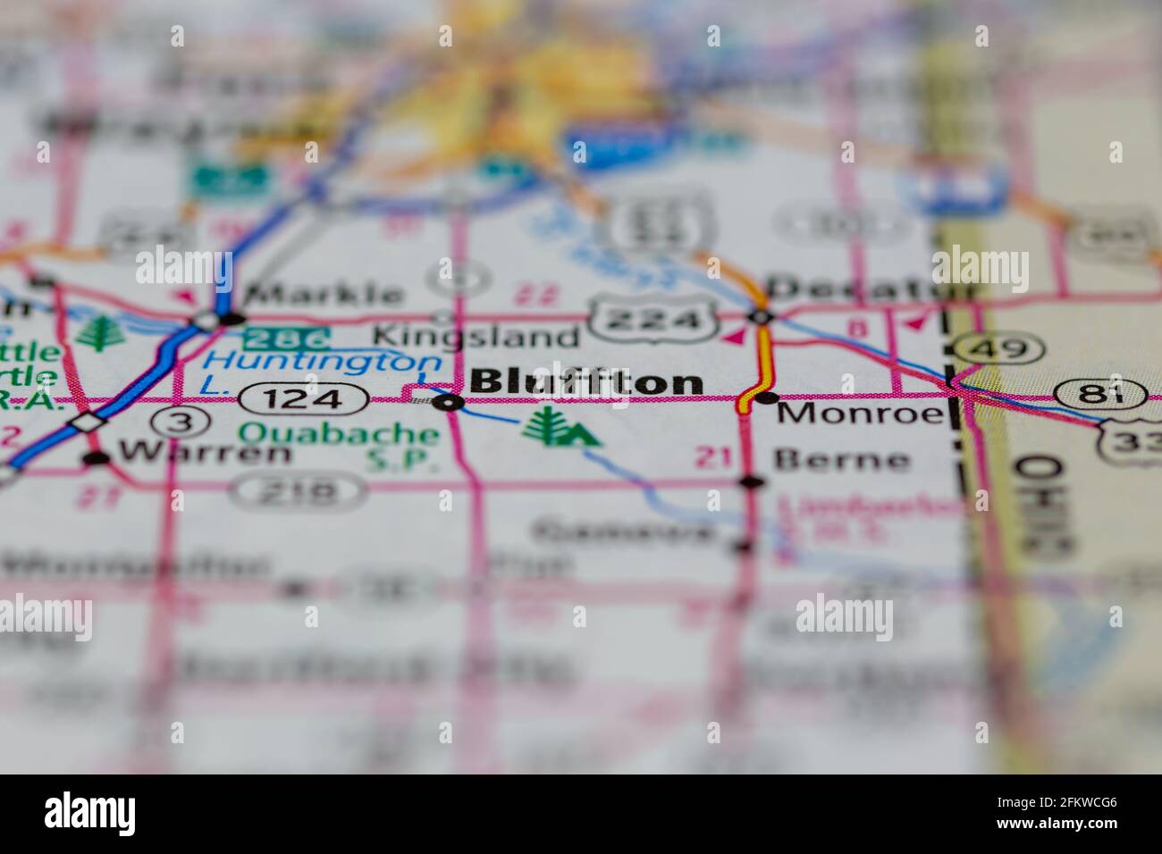 Bluffton indiana mapa fotografías e imágenes de alta resolución Alamy