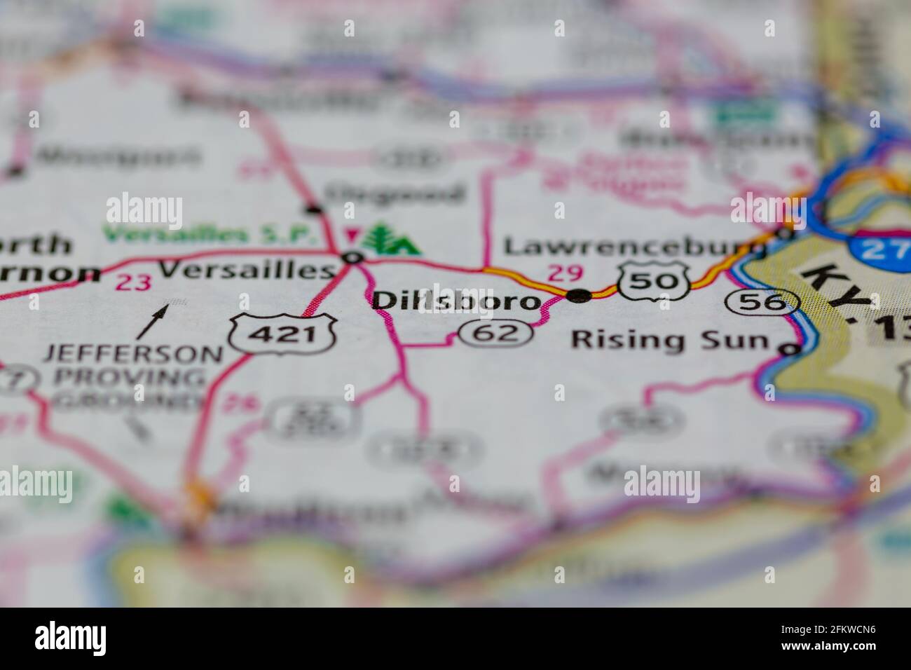 Mapa de dillsboro indiana fotografías e imágenes de alta resolución Alamy