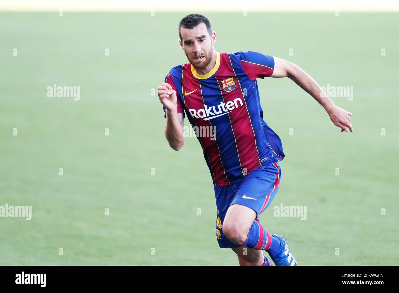 Roger Riera (Barcelona B), 2 DE MAYO de 2021 - Fútbol / Fútbol : Español  'La Liga Segunda División B' Grupo 3 partido entre el FC Barcelona B 2-1 UD  Ibiza en