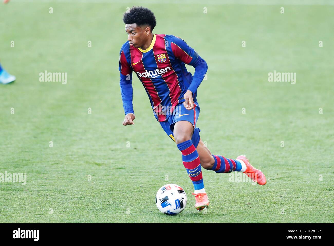 estar impresionado lluvia Cabaña Alejandro Balde (Barcelona B), 2 DE MAYO de 2021 - Fútbol / Fútbol :  Español 'La Liga Segunda División B' Grupo 3 partido entre el FC Barcelona B  2-1 UD Ibiza en