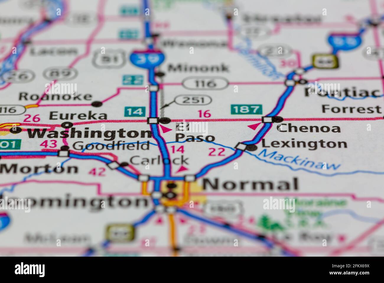Mapa de el paso illinois fotografías e imágenes de alta resolución Alamy