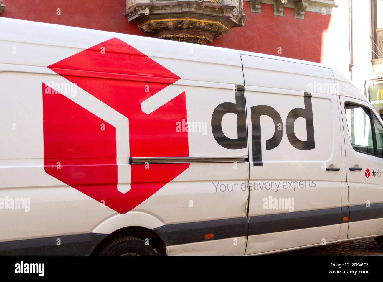 DPD, Servicio de Parcel Alemán Foto de stock