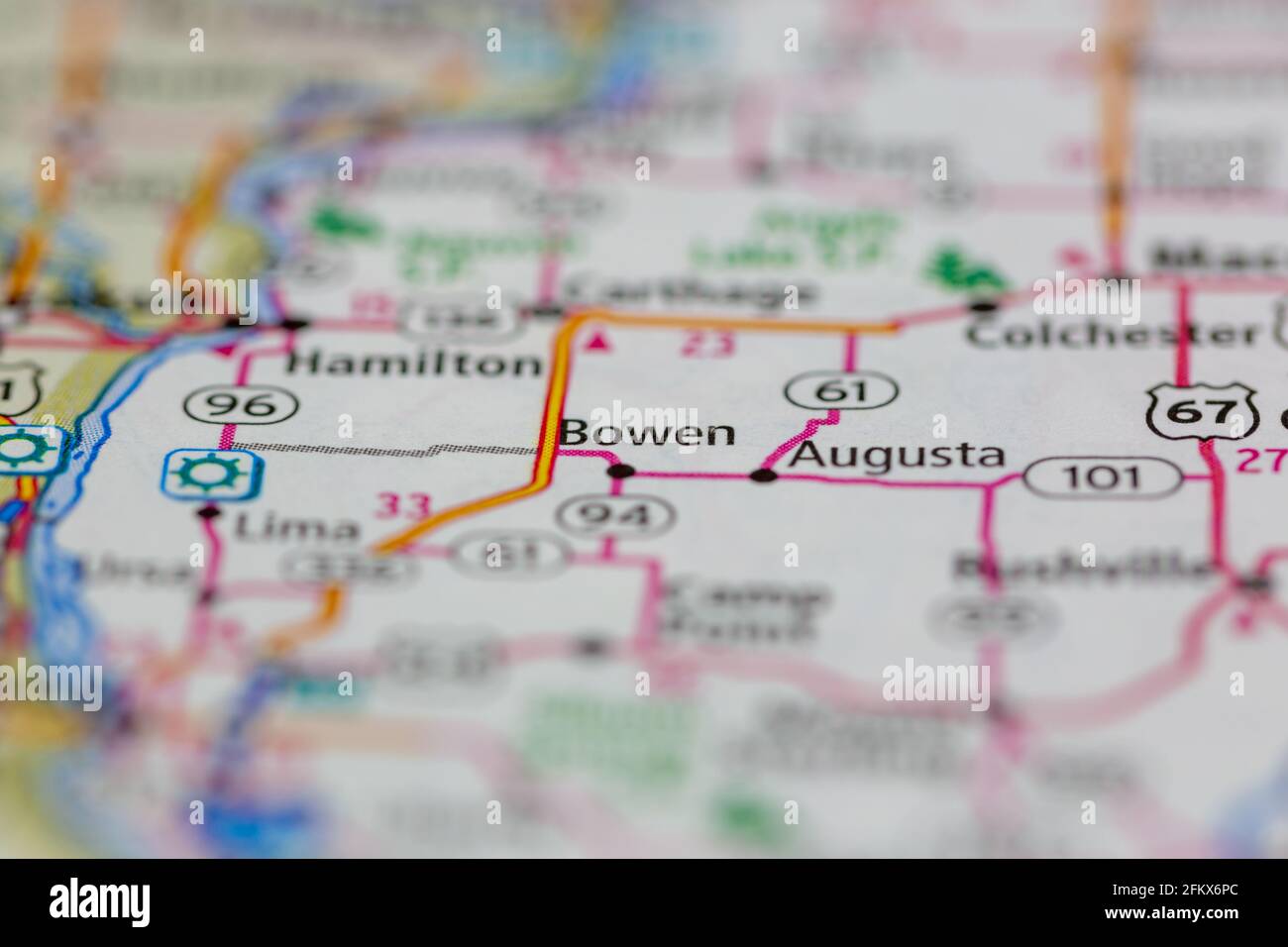 Mapa de bowen illinois fotografías e imágenes de alta resolución Alamy