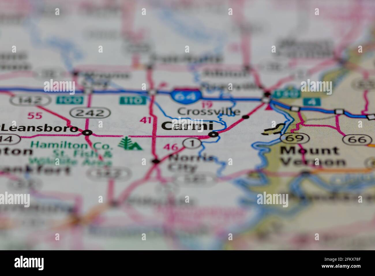Mapa de carmi illinois fotografías e imágenes de alta resolución Alamy