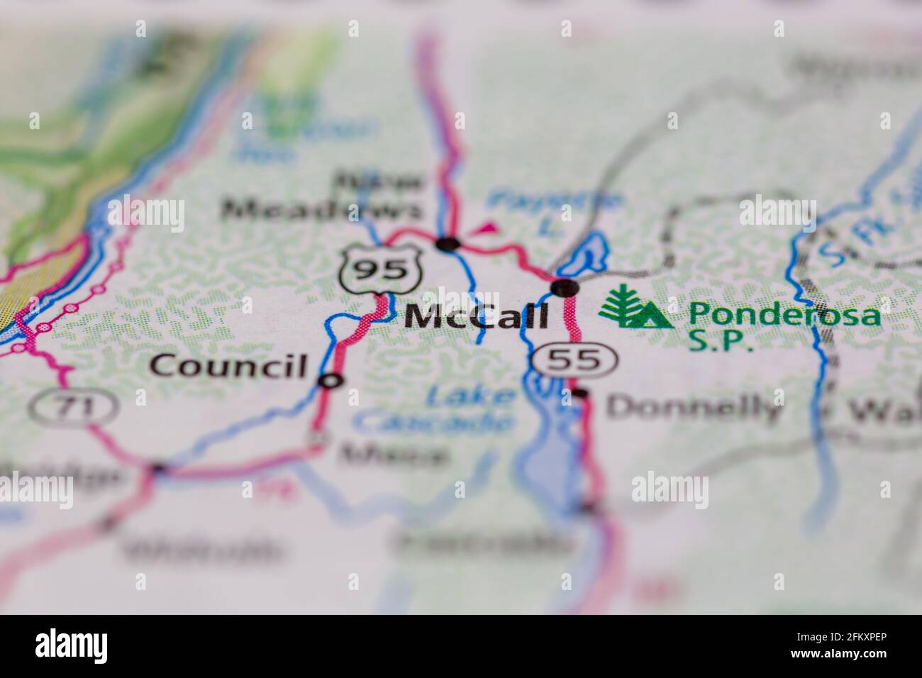 Mapa de mccall idaho fotografías e imágenes de alta resolución Alamy