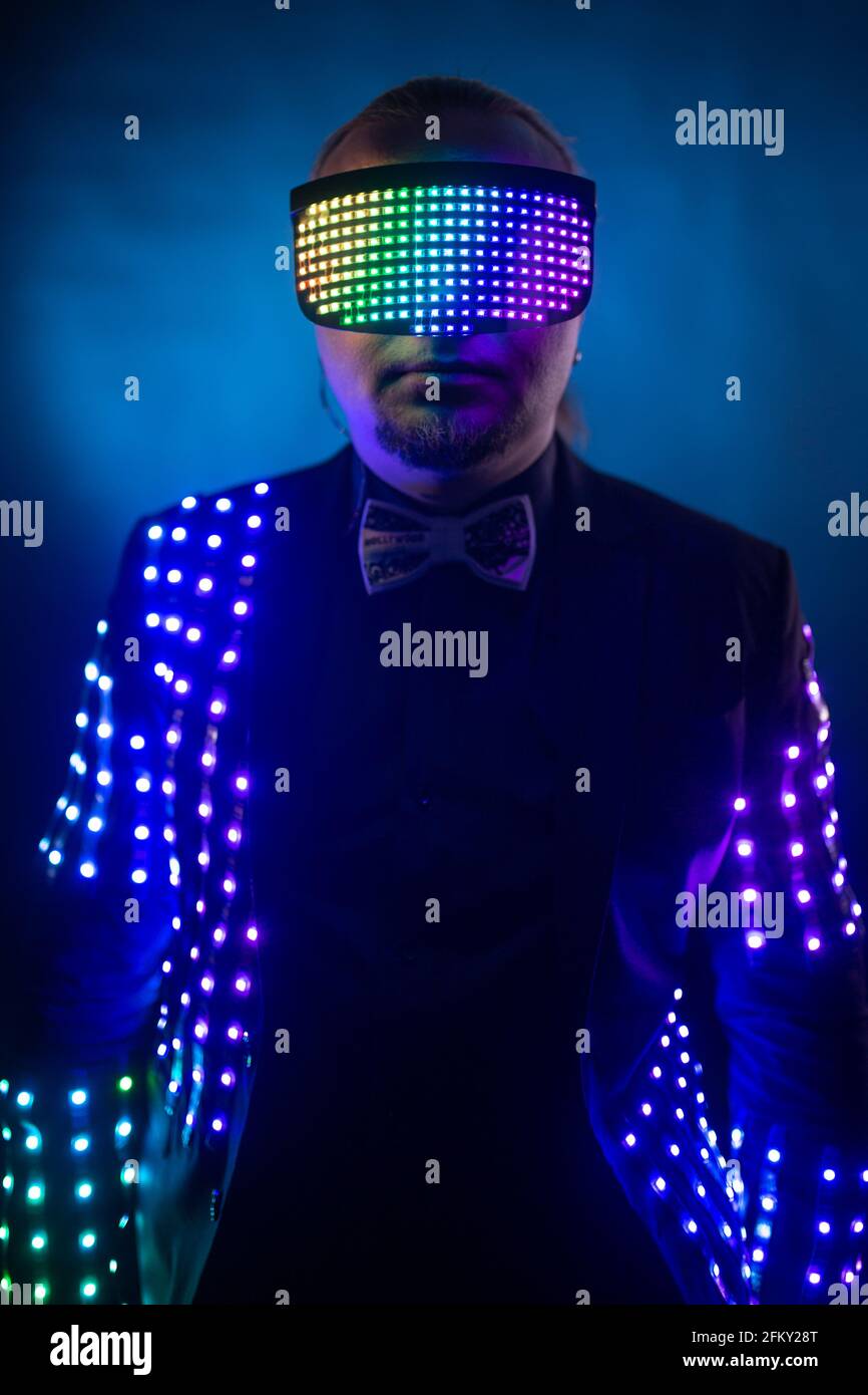 Minero Impresionismo Maligno Traje de robot LED Traje de ropa LED Traje de LED Traje de LED Fotografía  de stock - Alamy