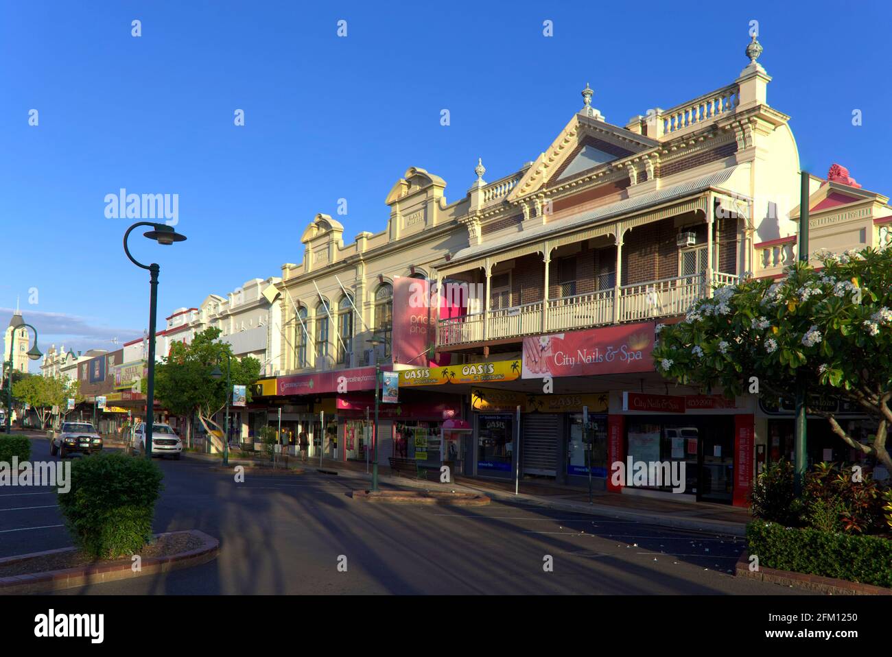 Retail Black's Building (1906) Bourbong Street Bundaberg Queensland Australia Foto de stock
