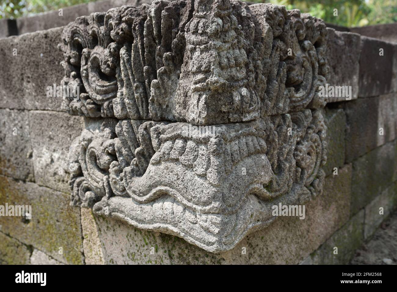 Blitar, Java Oriental, Indonesia 25th de abril de 2021 Piedra