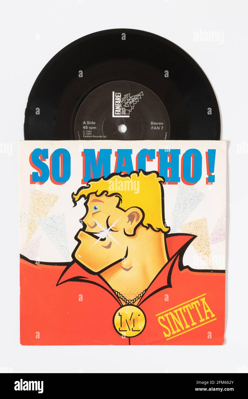 Sinitta - So Macho - vinilo sencillo Foto de stock