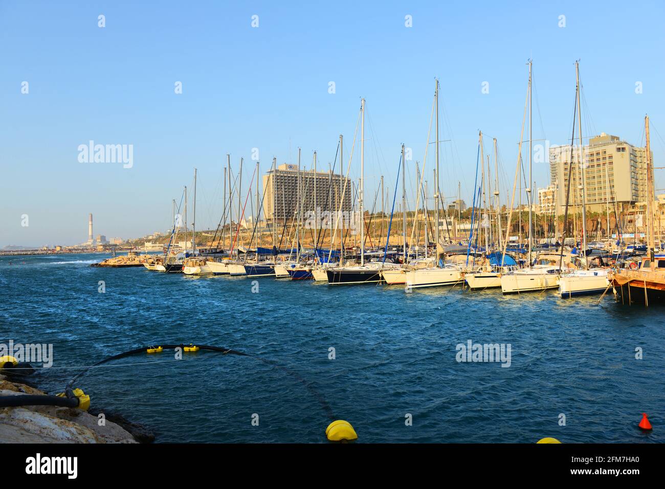 El puerto deportivo de Tel Aviv. Foto de stock