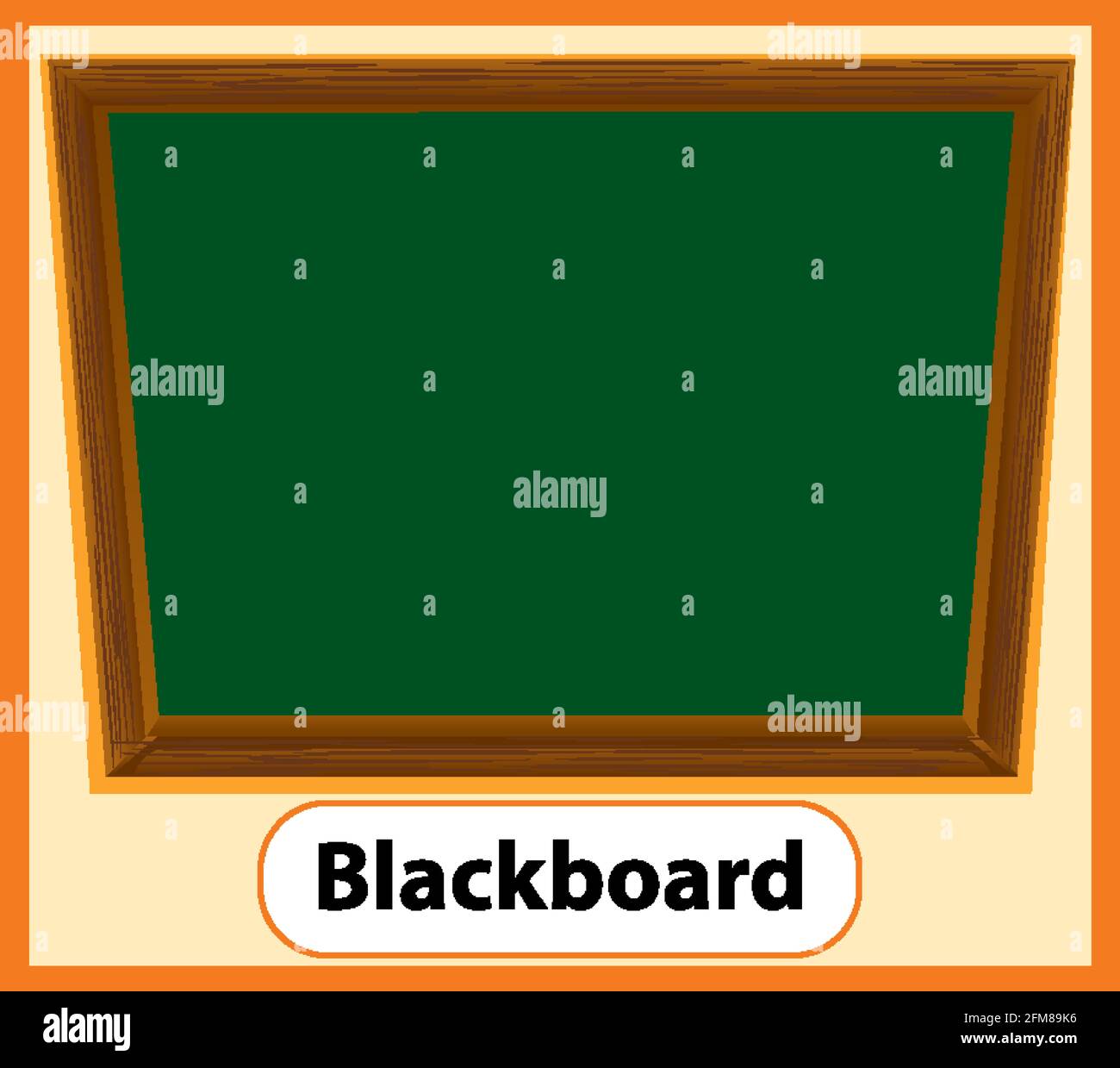 Ilustración de Blackboard en inglés Imagen Vector de stock Alamy