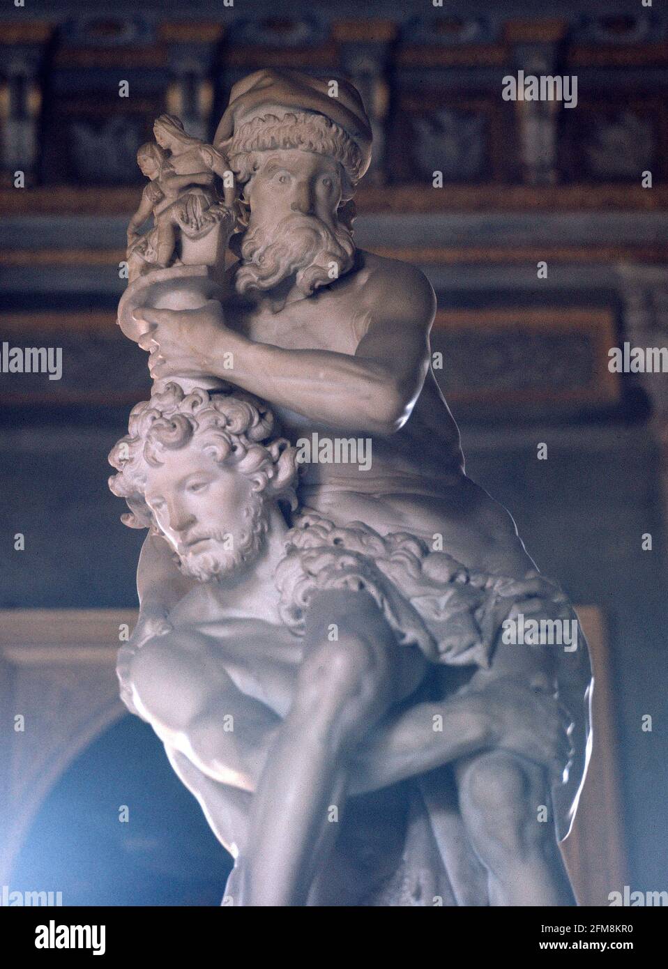 ENEAS LEVE A SU PADRE ANQUISES FUERA DE TROYA 1619 BARROCO ITALIANO