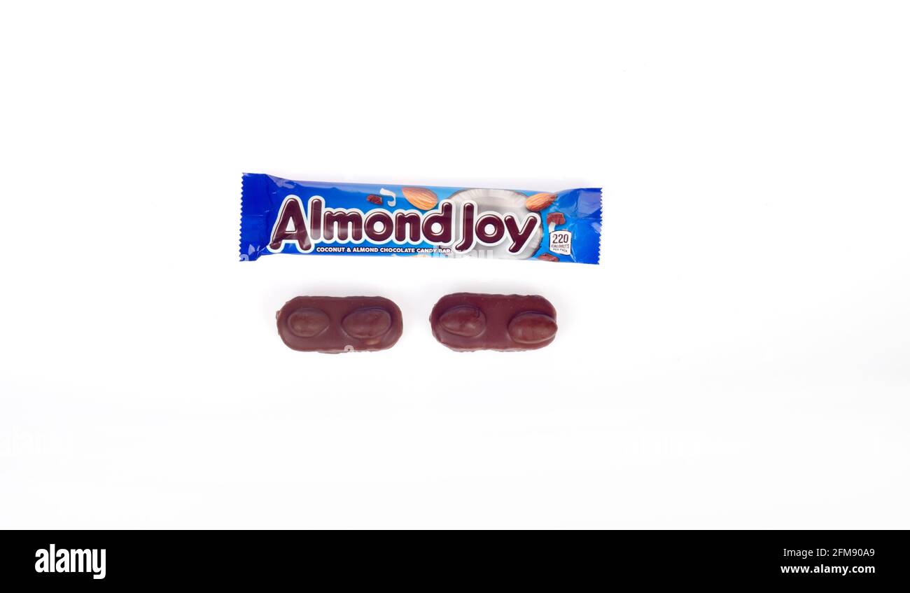 Almond Joy Candy Bar Foto de stock