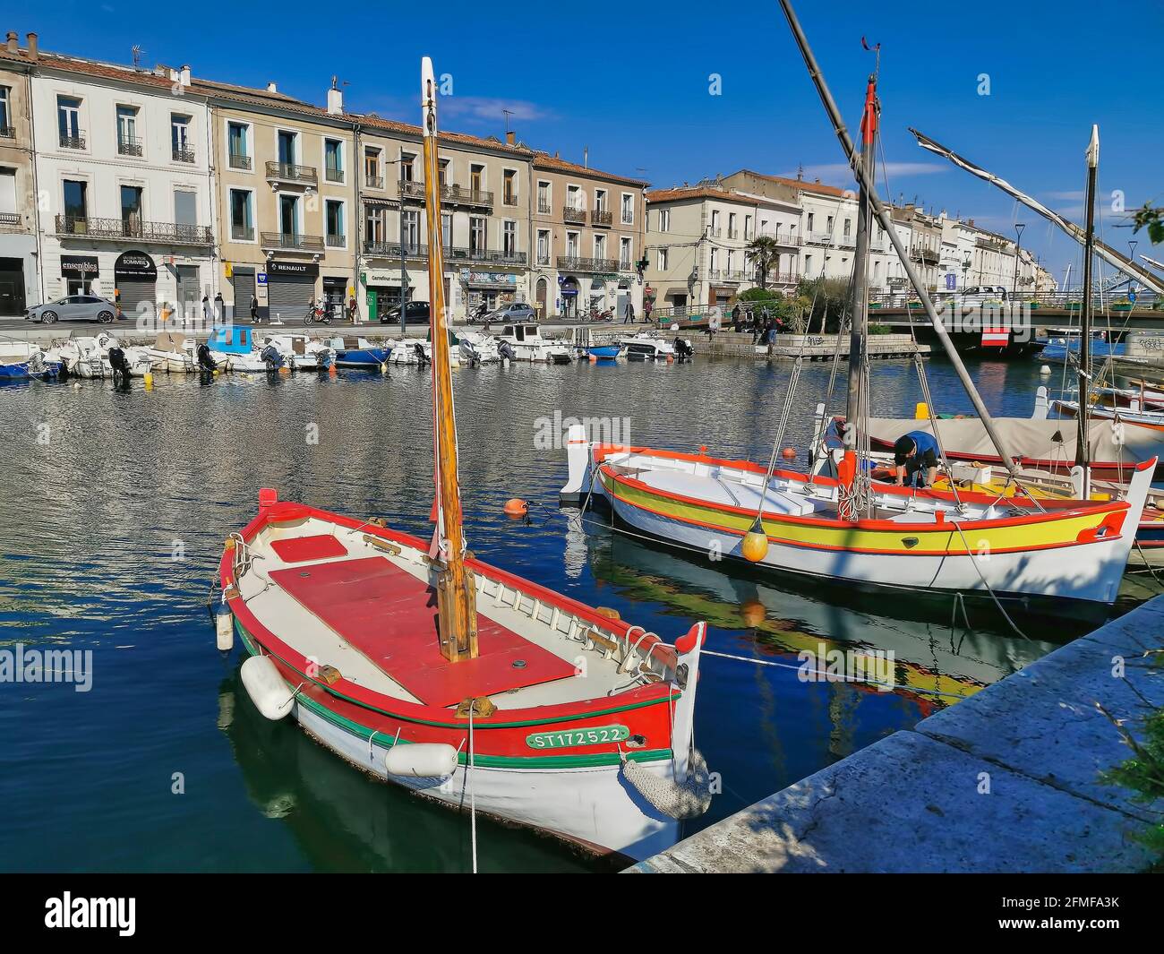 La ciudad de Sete en Occitanie Foto de stock