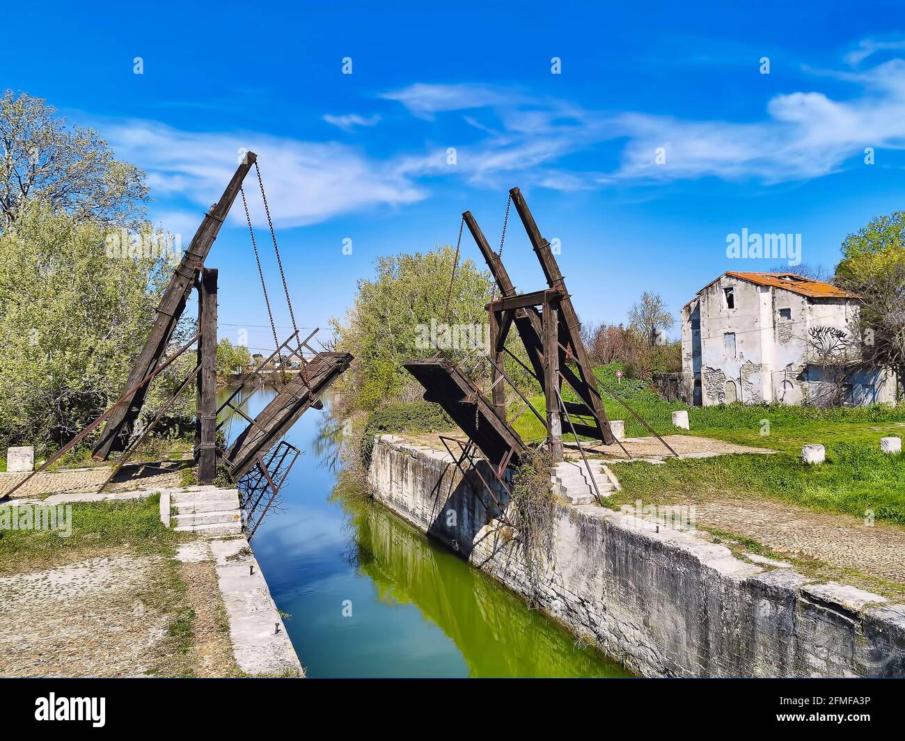 El puente Van Gogh cerca de Arles Foto de stock