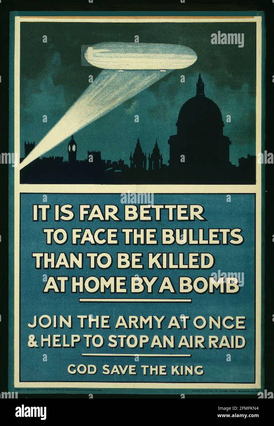 WW1 Poster reclutamiento del ejército Foto de stock