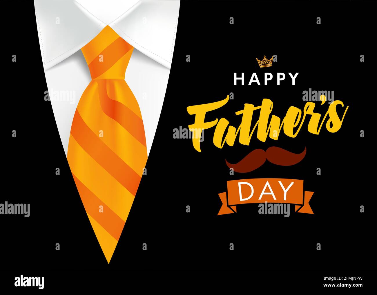 Feliz día del padre postal de color negro y dorado. Felices Congratas