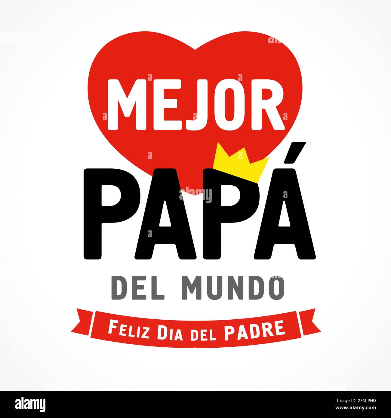 Letras en español Mejor Papa del mundo & Feliz dia del Padre, traducir -  Mejor papá en el mundo, Feliz día de los padres. Tarjeta del día del padre o  banner de