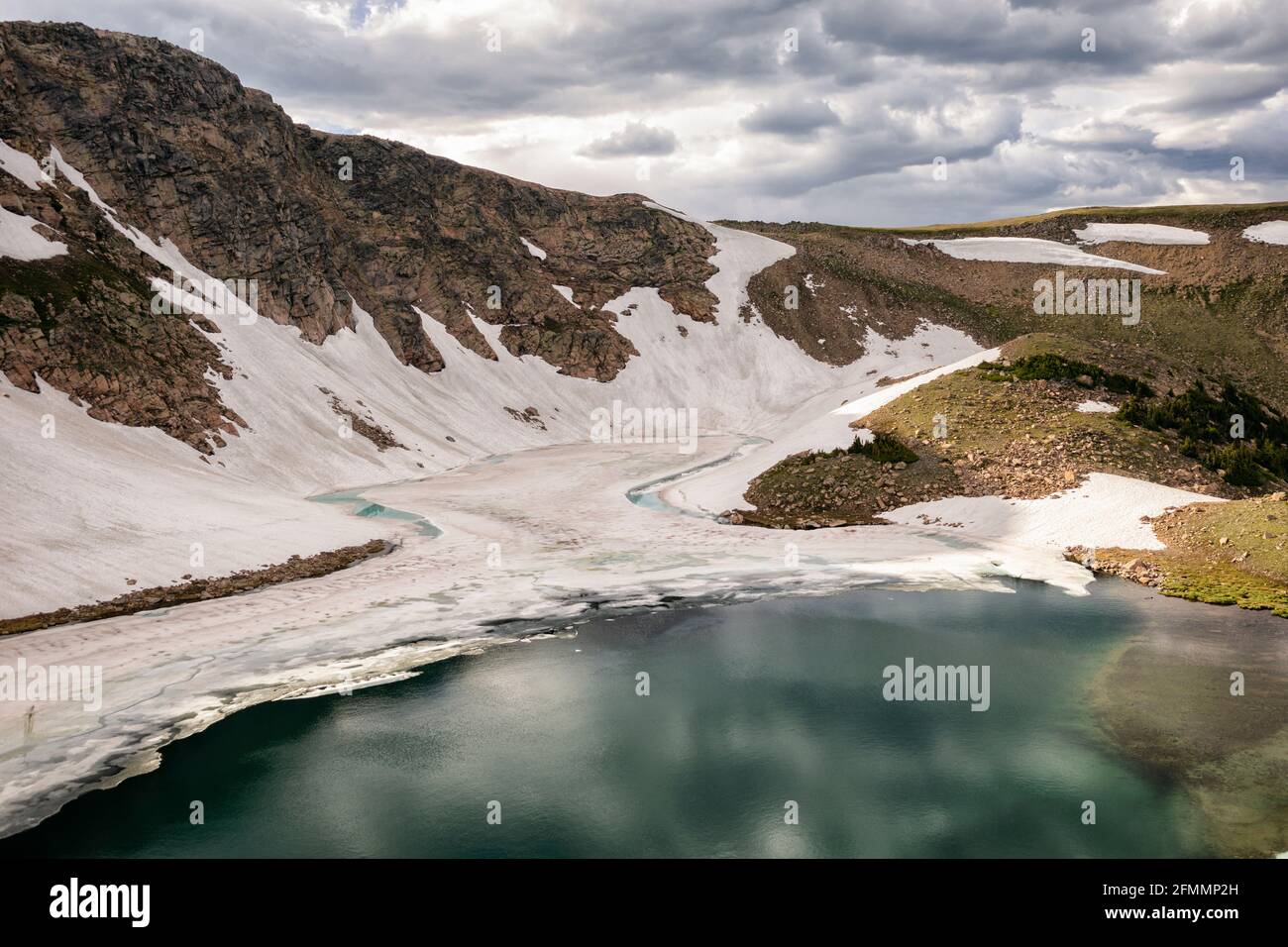 Los lagos iceberg en la naturaleza de James Peak, Colorado Foto de stock