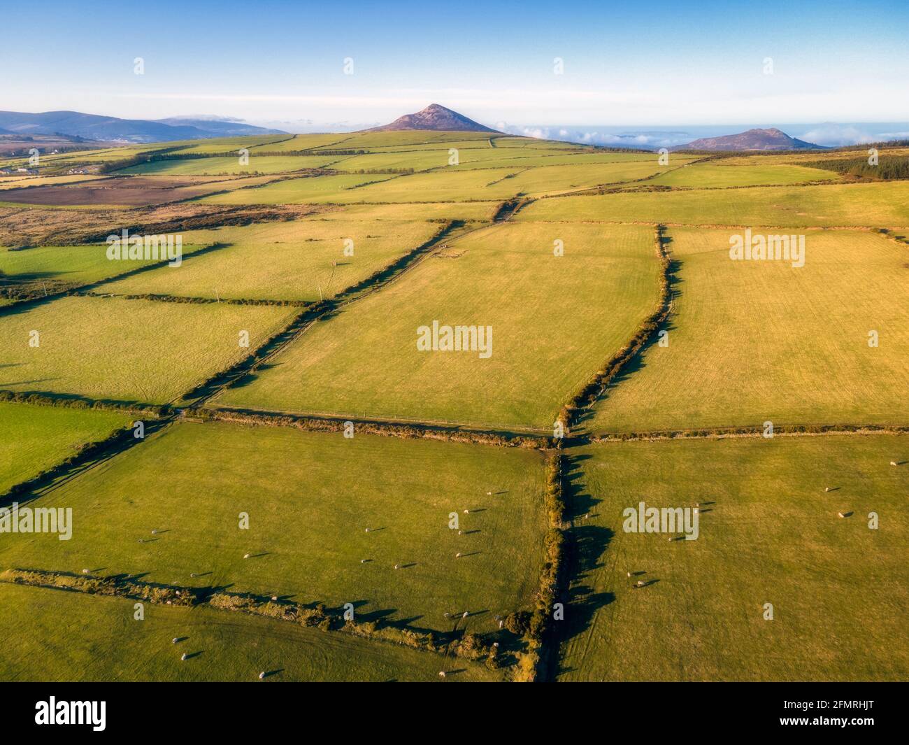 Gran Pan de Azúcar Aéreo Montañas Wicklow Fotografía de stock Alamy